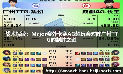 战术解读：Major赛外卡赛AG超玩会对阵广州TTG的制胜之道